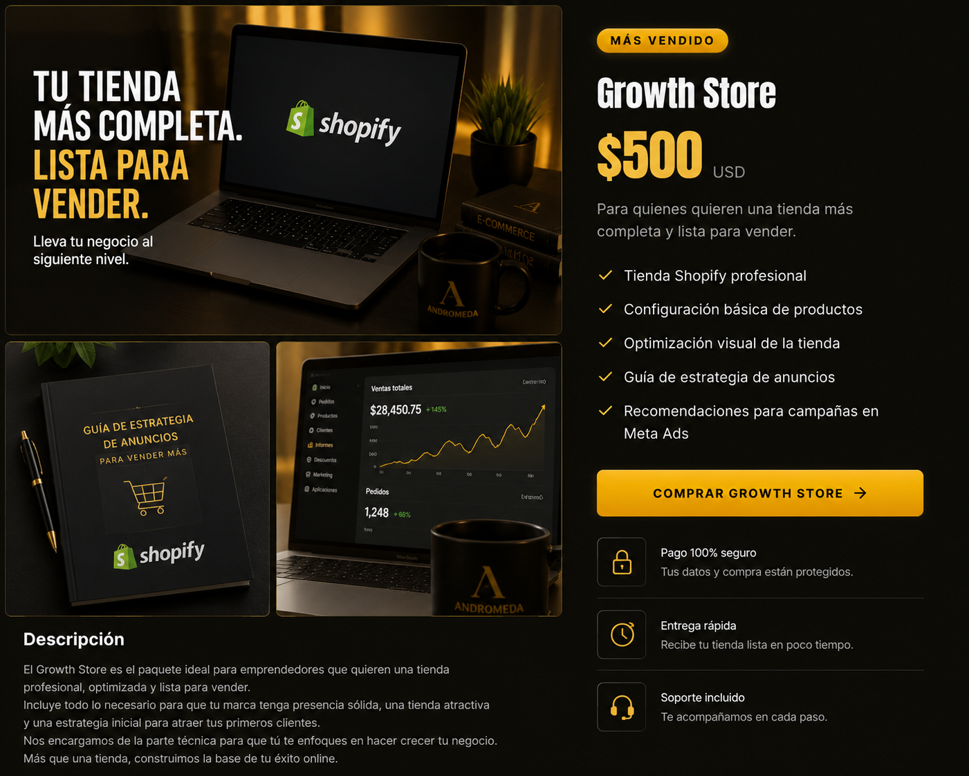 Growth Store $500 USD